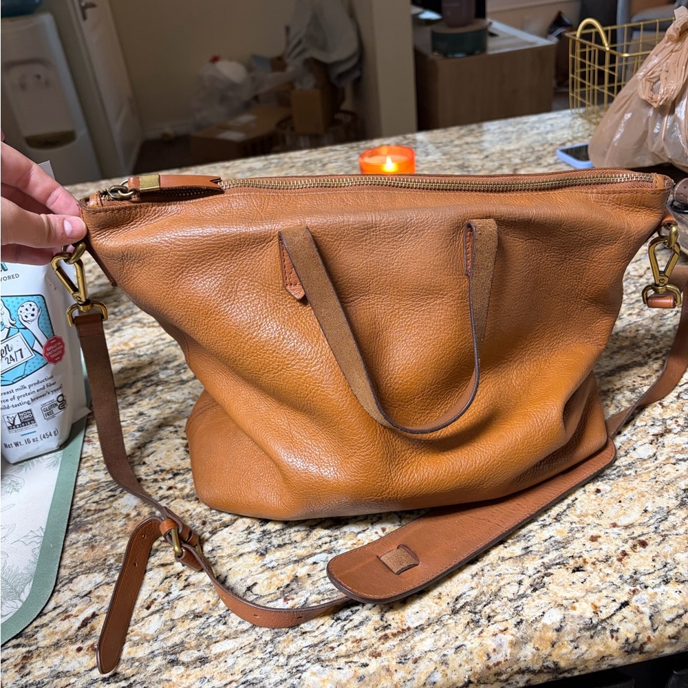 Madewell Zip-Top Caryall Bag with Strap - Picture 3 of 6
